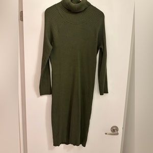 Olive Green Jackson Rowe sweater dress
